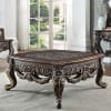 Traditional Cherry with Metallic Antique Gold Highlights Finish 3 Piece Occasional Table Set by Homey Design - HD-905C-OT - Image 3 of 0