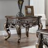 Traditional Cherry with Metallic Antique Gold Highlights Finish 3 Piece Occasional Table Set by Homey Design - HD-905C-OT - Image 4 of 0