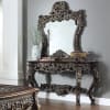 Traditional Cherry with Metallic Antique Gold Highlights Finish 3 Piece Occasional Table Set by Homey Design - HD-905C-OT - Image 5 of 0