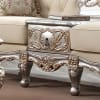 Metallic Silver with Antique Gold Trim Finish Sofa by Homey Design - HD-91633-S - Image 3 of 0