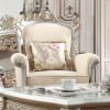 Metallic Silver with Antique Gold Trim Finish Sofa by Homey Design - HD-91633-S - Image 5 of 0