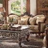 Traditional Wood Decorative Trim Upholstered Sofa by Homey Design - HD-92-S - Image 1 of 0