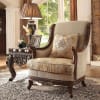 Traditional Wood Decorative Trim Upholstered Sofa by Homey Design - HD-92-S - Image 3 of 0