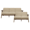 Damala 2 Piece Sofa Set in Walnut by Home Elegance - HEL-1138BR - Image 3 of 0