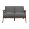 Damala Love Seat in Walnut & Gray by Home Elegance - HEL-1138GY-2 - Image 1 of 0