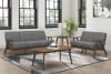 Damala Love Seat in Walnut & Gray by Home Elegance - HEL-1138GY-2 - Image 4 of 0
