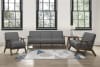Damala Love Seat in Walnut & Gray by Home Elegance - HEL-1138GY-2 - Image 5 of 0