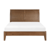 Evans Queen Platform Bed in Wire Brushed Light Brown Finish by Home Elegance - HEL-1314-1 - Image 3 of 0
