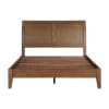 Evans Queen Platform Bed in Wire Brushed Light Brown Finish by Home Elegance - HEL-1314-1 - Image 5 of 0