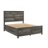Lenior Queen Platform Storage Bed in Gray Finish by Home Elegance - HEL-1342-1 - Image 5 of 0