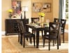 Crown Point 5 Piece Dining Set in Merlot by Home Elegance - HEL-1372-78-5 - Image 1 of 0