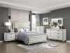 Audra Queen Panel Bed with LED Headboard in White and Gold Finish by Home Elegance - HEL-1383-1 - Image 2 of 0