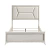 Audra Queen Panel Bed with LED Headboard in White and Gold Finish by Home Elegance - HEL-1383-1 - Image 4 of 0