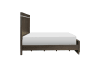 Bellamy Queen Bed in Dark Brown Finish by Home Elegance - HEL-1413-1 - Image 4 of 0
