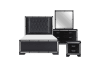 Aveline 6 Piece Bedroom Set in Black Finish by Home Elegance - HEL-1428BK-1-4 - Image 2 of 0