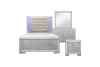 Aveline Queen Bed in Silver Finish by Home Elegance - HEL-1428SV-1 - Image 2 of 0