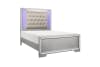 Aveline Queen Bed in Silver Finish by Home Elegance - HEL-1428SV-1 - Image 4 of 0