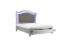 Leesa Queen Bed in Silver Finish by Home Elegance - HEL-1430-1 - Image 4 of 0