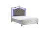 Leesa Queen Bed in Silver Finish by Home Elegance - HEL-1430-1 - Image 5 of 0