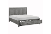 Garretson 6 Piece Bedroom Set in Gray Finish by Home Elegance - HEL-1450-1-4 - Image 4 of 0