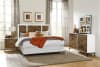 Oslo Queen Bed in White and Walnut Finish by Home Elegance - HEL-1456-1 - Image 1 of 0