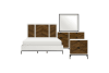 Oslo Queen Bed in White and Walnut Finish by Home Elegance - HEL-1456-1 - Image 2 of 0