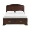 Hudson 6 Piece Storage Queen Bedroom Set in Cherry Finish by Home Elegance - HEL-1520CH - Image 2 of 0