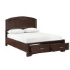 Hudson 6 Piece Storage Queen Bedroom Set in Cherry Finish by Home Elegance - HEL-1520CH - Image 4 of 0