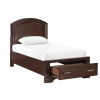 Hudson Footboard Storage Twin Platform Bed in Cherry Finish by Home Elegance - HEL-1520CHT-1 - Image 4 of 0