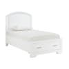 Hudson Footboard Storage Twin Platform Bed in White Finish by Home Elegance - HEL-1520WHT-1 - Image 1 of 0