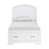 Hudson Footboard Storage Twin Platform Bed in White Finish by Home Elegance - HEL-1520WHT-1 - Image 3 of 0