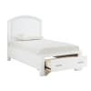 Hudson Footboard Storage Twin Platform Bed in White Finish by Home Elegance - HEL-1520WHT-1 - Image 4 of 0