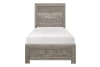 Corbin Twin Bed in Gray Finish by Home Elegance - HEL-1534GYT-1 - Image 3 of 0