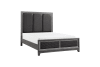 West End Queen Bed in Gray Finish by Home Elegance - HEL-1566GY-1 - Image 4 of 0