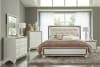 Salon 6 Piece Bedroom Set in Pearl White Metallic Finish by Home Elegance - HEL-1572W-1-4 - Image 1 of 0