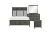 Wittenberry 6 Piece Bedroom Set in Gray Finish by Home Elegance - HEL-1573-1-4 - Image 2 of 0