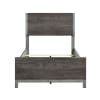 Zephyr Twin Panel Bed in Brownish Gray and Antique Silver Finish by Home Elegance - HEL-1577DGT-1 - Image 4 of 0
