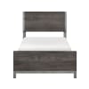Zephyr Twin Panel Bed in Brownish Gray and Antique Silver Finish by Home Elegance - HEL-1577DGT-1 - Image 5 of 0