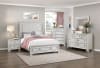 Theodora 6 Piece Queen Bedroom Set in Pearl White Finish by Home Elegance - HEL-1596 - Image 1 of 0