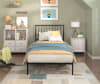 Augusta Twin Platform Bed in Black Finish by Home Elegance - HEL-1630T-1 - Image 1 of 0