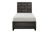 Davi Twin Bed in Gray Finish by Home Elegance - HEL-1645T-1 - Image 3 of 0