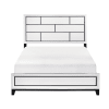 Davi Modern Queen Bed in White Finish by Home Elegance - HEL-1645WH-1 - Image 3 of 0