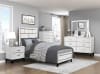 Davi Contemporary Twin Bed in White Finish by Home Elegance - HEL-1645WHT-1 - Image 2 of 0