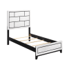 Davi Contemporary Twin Bed in White Finish by Home Elegance - HEL-1645WHT-1 - Image 5 of 0