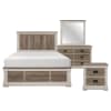 Arcadia Queen Bed in 2-Tone by Home Elegance - HEL-1677-1 - Image 2 of 0