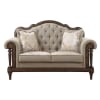 Heath Court Love Seat in Brown by Home Elegance - HEL-16829-2 - Image 1 of 0