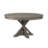 Cardano 5 Piece Round Table Dining Set in Driftwood Light Brown by Home Elegance - HEL-1689BR-54-5 - Image 4 of 0