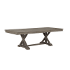 Cardano 7 Piece Dining Set in Driftwood Light Brown by Home Elegance - HEL-1689BR-96-7 - Image 4 of 0