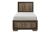 Ellendale Twin Bed in 2-Tone Finish by Home Elegance - HEL-1695T-1 - Image 3 of 0