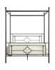 Hosta Queen Canopy Platform Bed by Home Elegance - HEL-1758-1 - Image 3 of 0